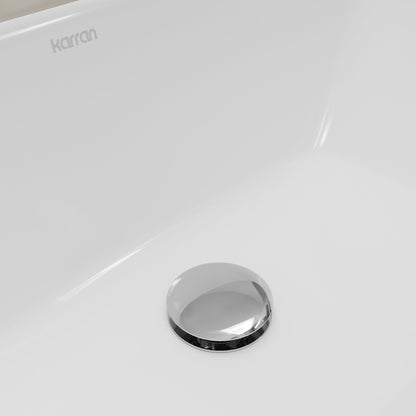 Valera 21" Rectangular Undermount Vitreous China Bathroom Sink In White