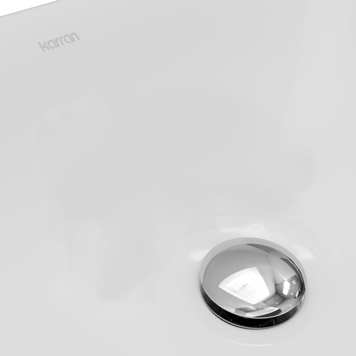 21" Top Mount Vitreous China Bathroom Sink In White