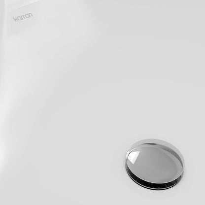 17-3/4" Top Mount Vitreous China Bathroom Sink In White