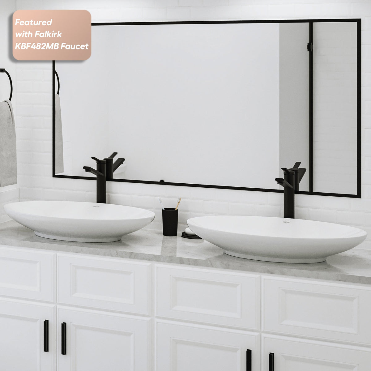 27" Vessel Vitreous China Bathroom Sink In White
