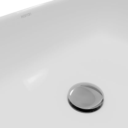 19" Vessel Vitreous China Bathroom Sink In White