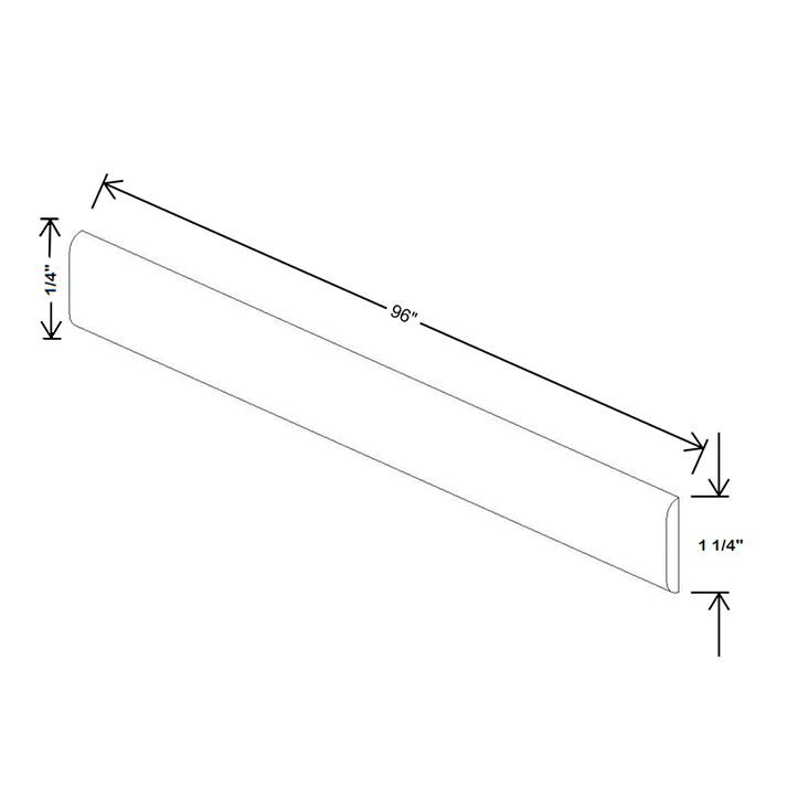 Fabuwood Allure Galaxy Frost Batten Molding 96"W x 1 ¼”D x ¼”H