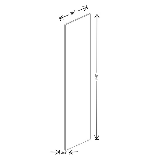 Fabuwood Allure Galaxy Frost Refrigirator End Panel ¾”W x 96”H x 24”D