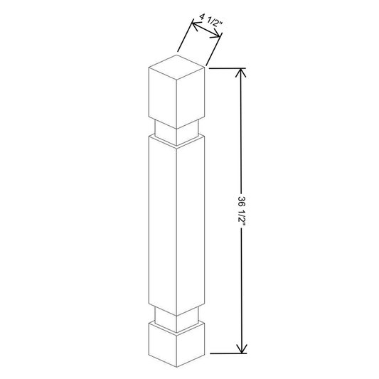 Fabuwood Allure Galaxy Frost Standard Post 4 ½”W x 36 ½”H