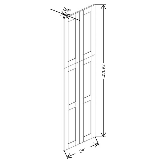 Fabuwood Allure Galaxy Frost Wainscot Tall Panel 84"H x 24”D