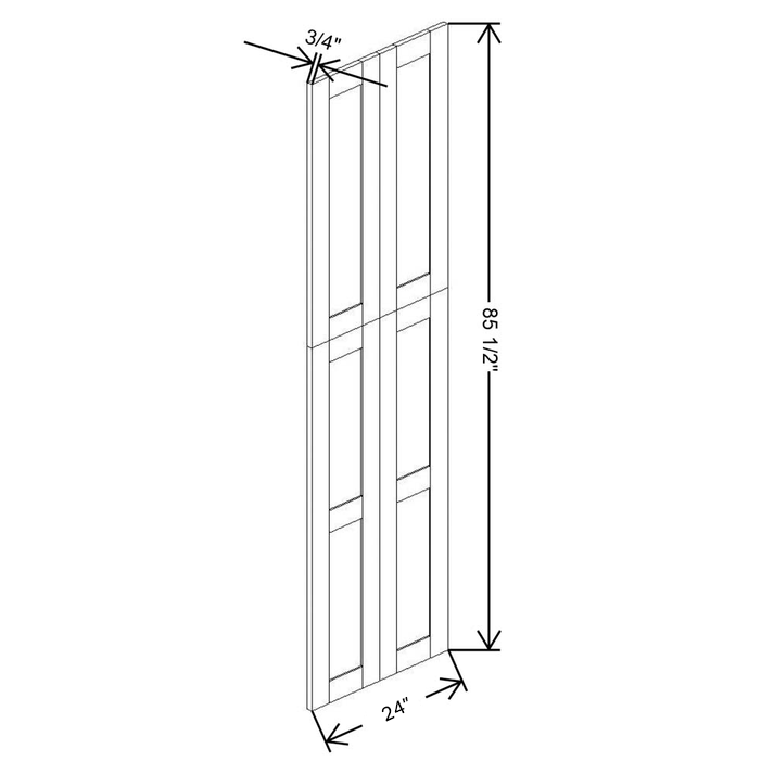 Fabuwood Allure Galaxy Frost Wainscot Tall Panel 90"H x 24”D