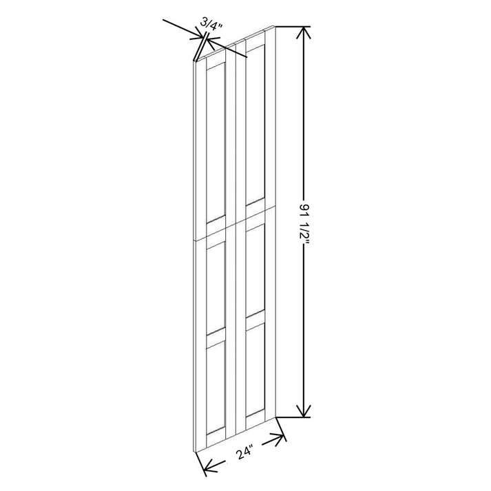 Fabuwood Allure Galaxy Frost Wainscot Tall Panel 96"H x 24”D