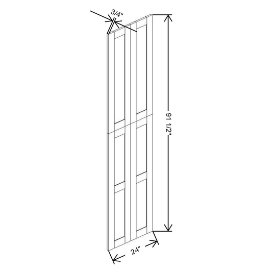 Fabuwood Allure Galaxy Frost Wainscot Tall Panel 96"H x 24”D