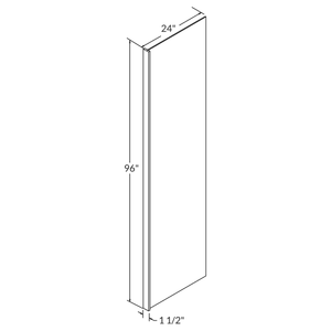 Fabuwood Allure Galaxy Nickel End Panel 96"H x 24"D with 1.5" Stile