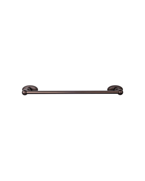 Edwardian Bath Towel Bar 24 In. Single - Oval Backplate Oil Rubbed Bronze