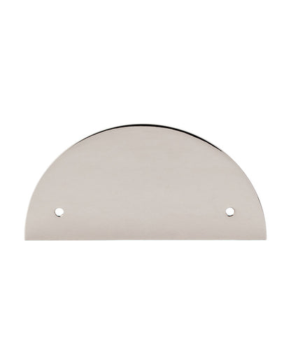 Half Circle Backplate 3 1/2 Inch (c-c) Polished Nickel