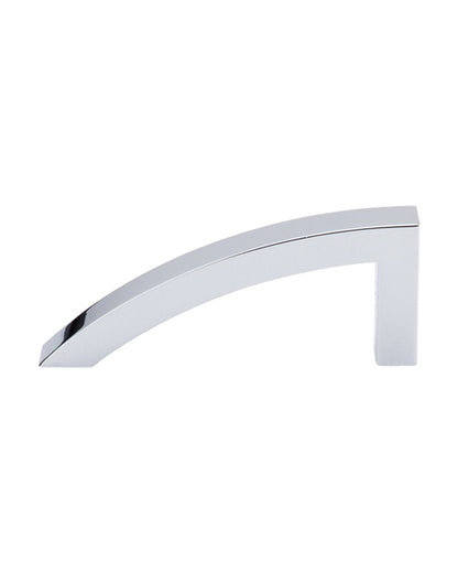 Sloped Pull 3 7/8 Inch (c-c) Polished Chrome
