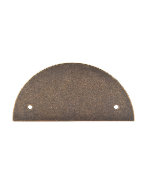 Half Circle Backplate 3 1/2 Inch (c-c)  German Bronze