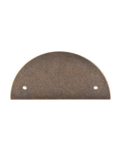 Half Circle Backplate 3 1/2 Inch (c-c)  German Bronze