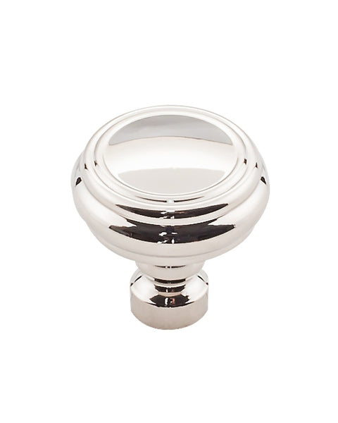 Brixton Rimmed Knob - Polished Nickel
