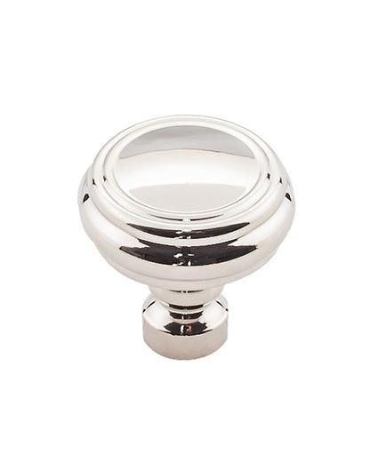 Brixton Rimmed Knob - Polished Nickel