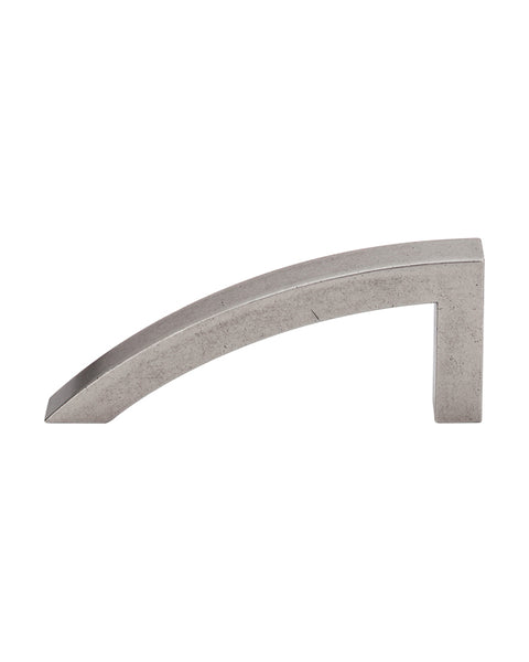 Sloped Pull 3 7/8 Inch (c-c) Pewter Antique