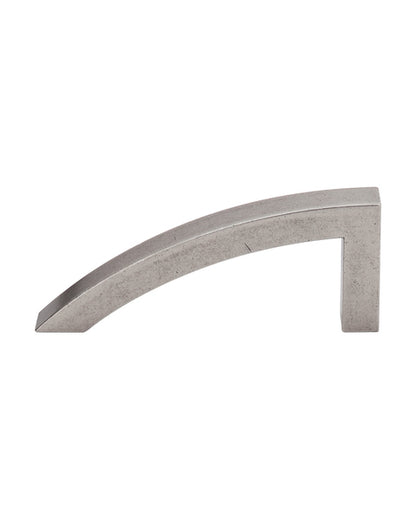 Sloped Pull 3 7/8 Inch (c-c) Pewter Antique
