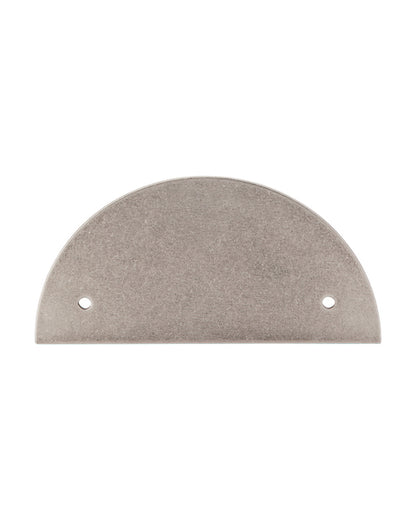 Half Circle Backplate 3 1/2 Inch (c-c) Pewter Antique