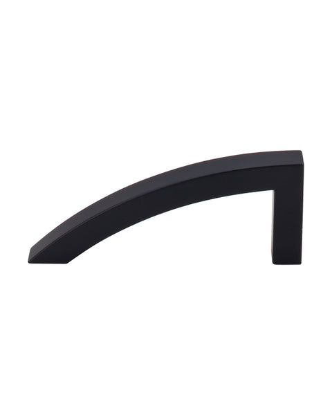 Sloped Pull 3 7/8 Inch (c-c) Flat Black
