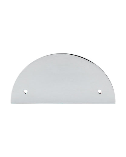 Half Circle Backplate 3 1/2 Inch (c-c) Polished Chrome