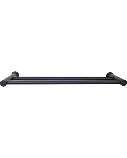 Hopewell Bath Towel Bar 18 Inch Double Flat Black