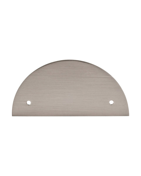 Half Circle Backplate 3 1/2 Inch (c-c) Brushed Satin Nickel