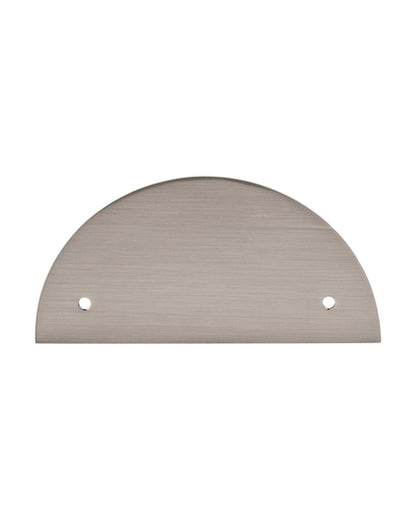 Half Circle Backplate 3 1/2 Inch (c-c) Brushed Satin Nickel