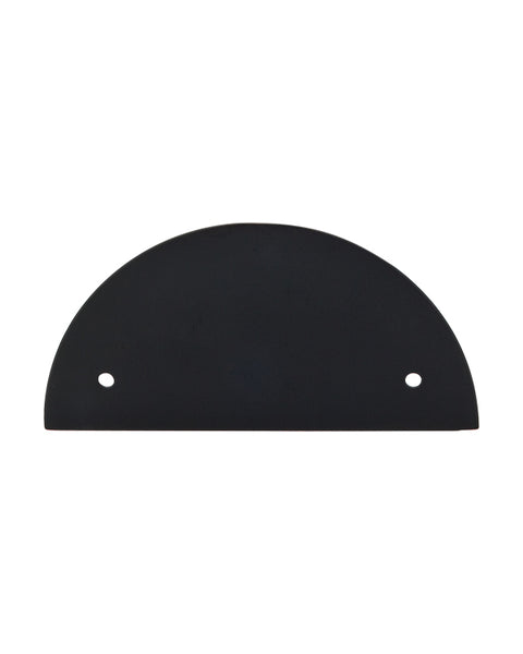 Half Circle Backplate 3 1/2 Inch (c-c) Flat Black