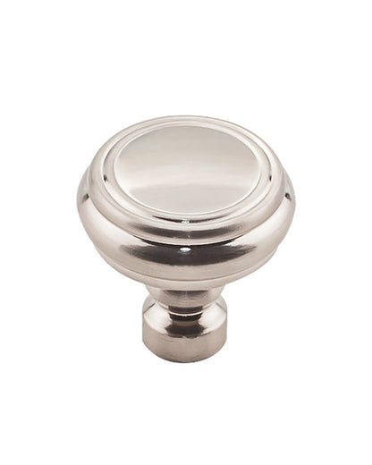 Brixton Rimmed Knob - Brushed Satin Nickel