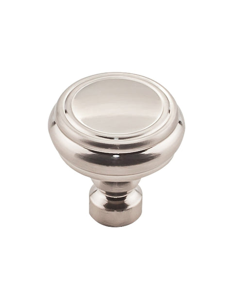 Brixton Rimmed Knob - Brushed Satin Nickel