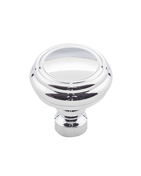 Brixton Rimmed Knob - Polished Chrome