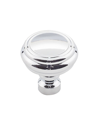 Brixton Rimmed Knob - Polished Chrome