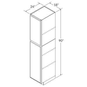 Fabuwood Allure Galaxy Horizon Tall Pantry 18"W x 90"H Assembled Cabinet
