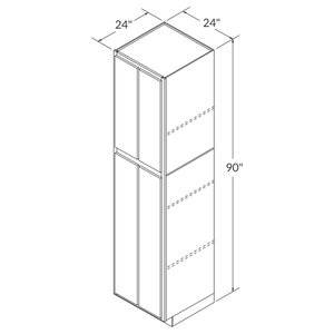 Fabuwood Allure Galaxy Nickel Tall Pantry 24"W x 90"H Assembled Cabinet