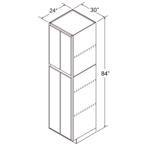 Fabuwood Allure Galaxy Nickel Tall Pantry 30"W x 84"H Assembled Cabinet