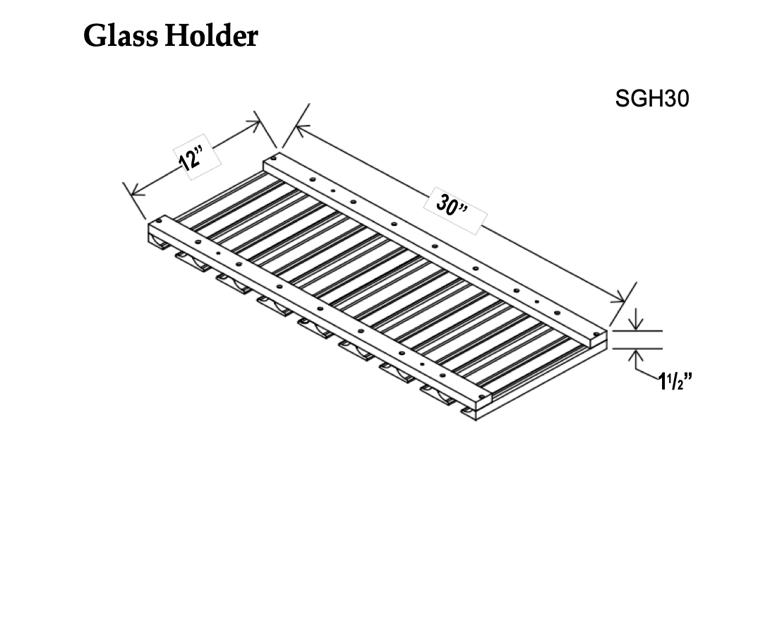 Stem Glass Holder - Charleston White