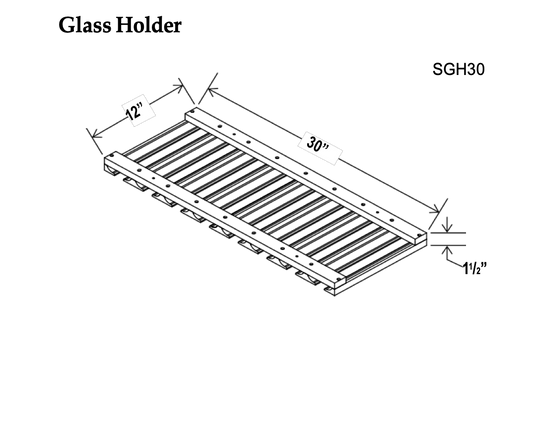Stem Glass Holder - Charleston White