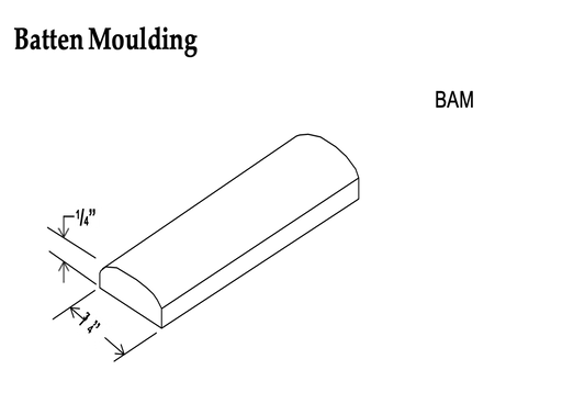 Batten Moulding - Shaker White