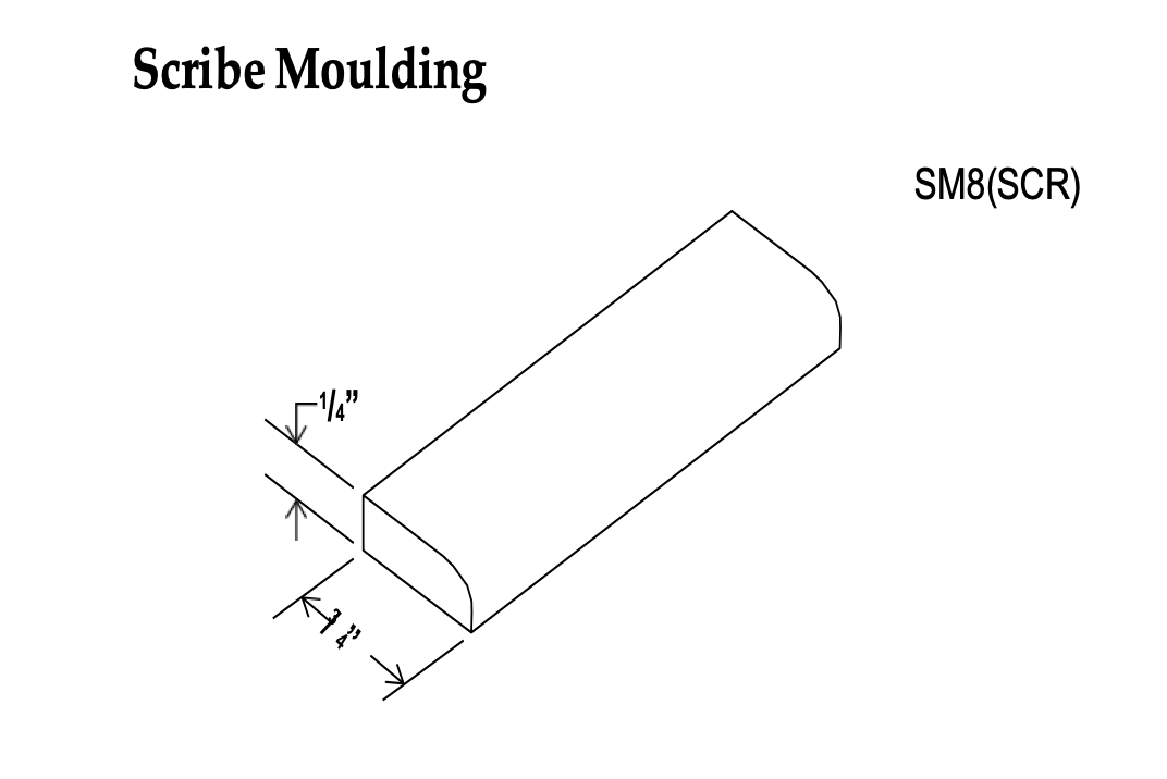 Scribe Moulding - Charleston White