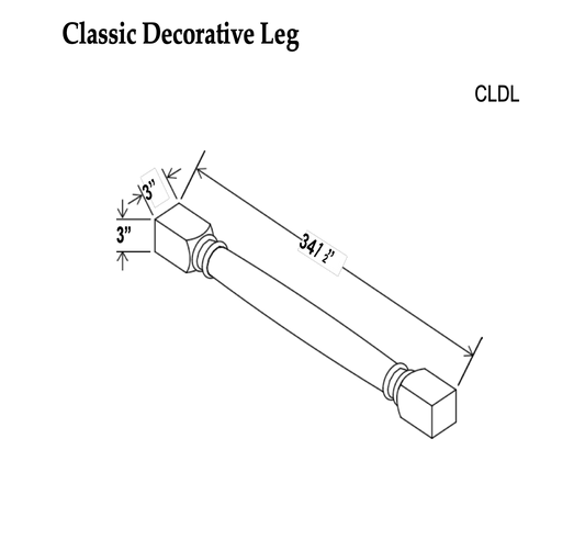 Decorative Legs - Charleston White