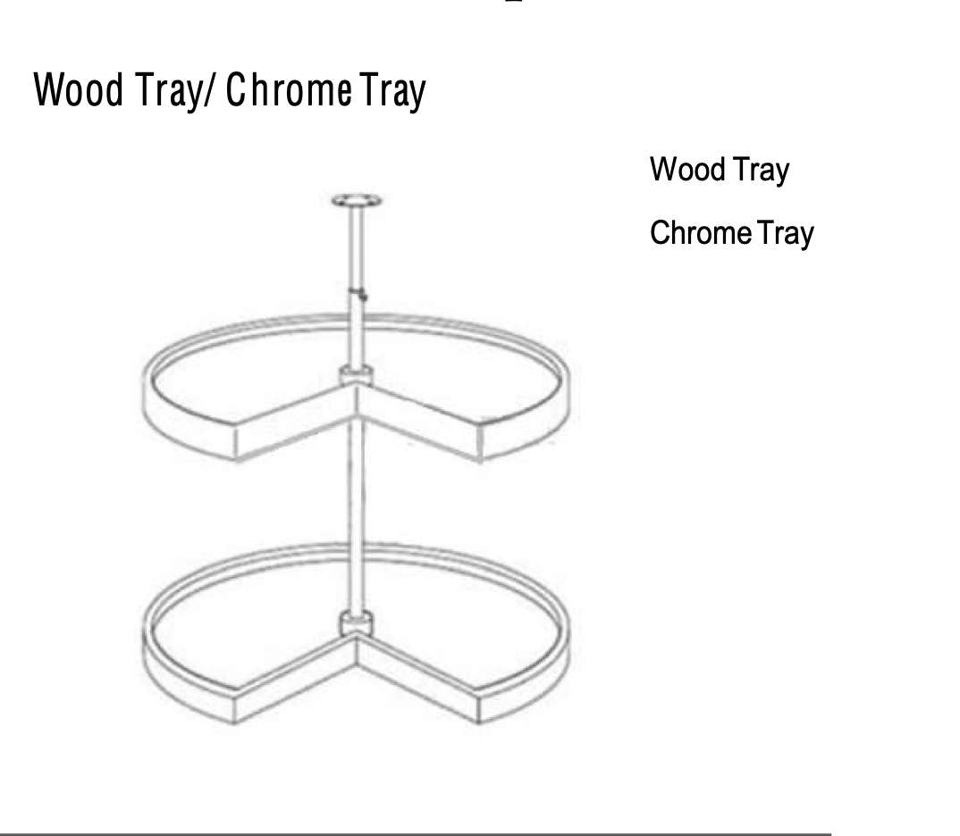 Lasy Susan Trays - Charleston White