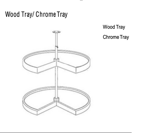 Lasy Susan Trays - Charleston White