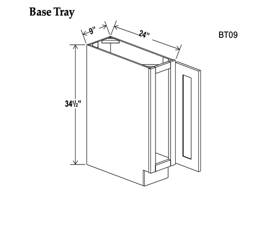 Tray Base Cabinets - Charleston White
