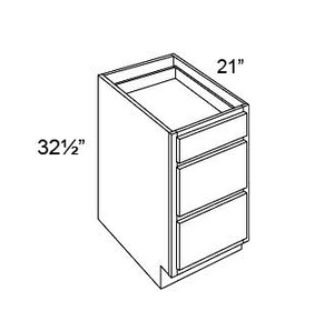 ADA - VANITY DRAWER BASE CABINETS - Fabuwood Hallmark Pecan