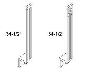 FILLER -BASE FLUTED FILLERS - Fabuwood Wellington Cinnamon