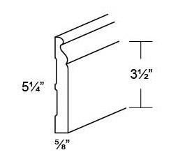 BASE BOARD MOLDING - Fabuwood Classic Shaker Natural