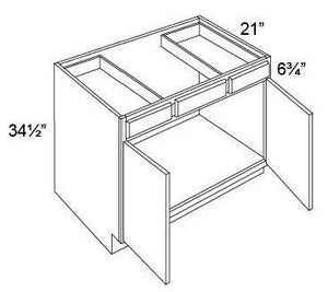 VANITY SINK BASE COMBO CABINETS - Fabuwood Wellington Ivory