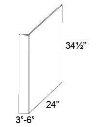 PANEL - DISWASHER RETURN PANEL - Fabuwood Wellington Cinnamon