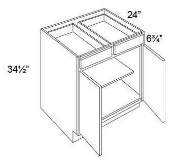 BASE -DOUBLE DOOR & DRAWER - Fabuwood Wellington Ivory
